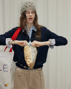 Shirt-Layered Style Knit Top RLZ0008