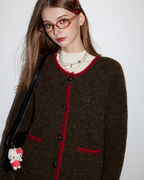 Round Neck Knit Cardigan MDB0011