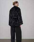 Fur Mid-Length Coat UNS0003