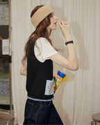 Floral Pocket Knit Vest RLZ0012