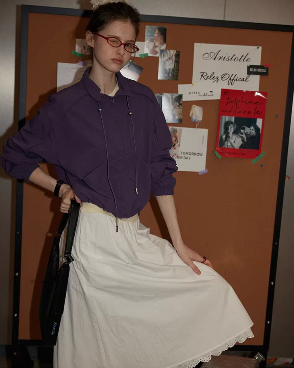 Stand Collar Nylon Jacket RLZ0006