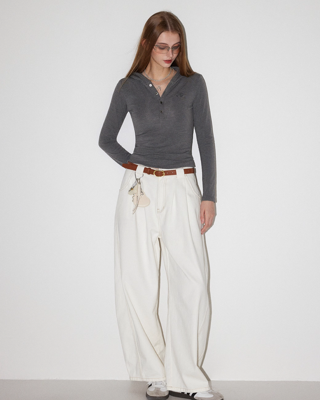 Half-Button Tight Top MDB0018