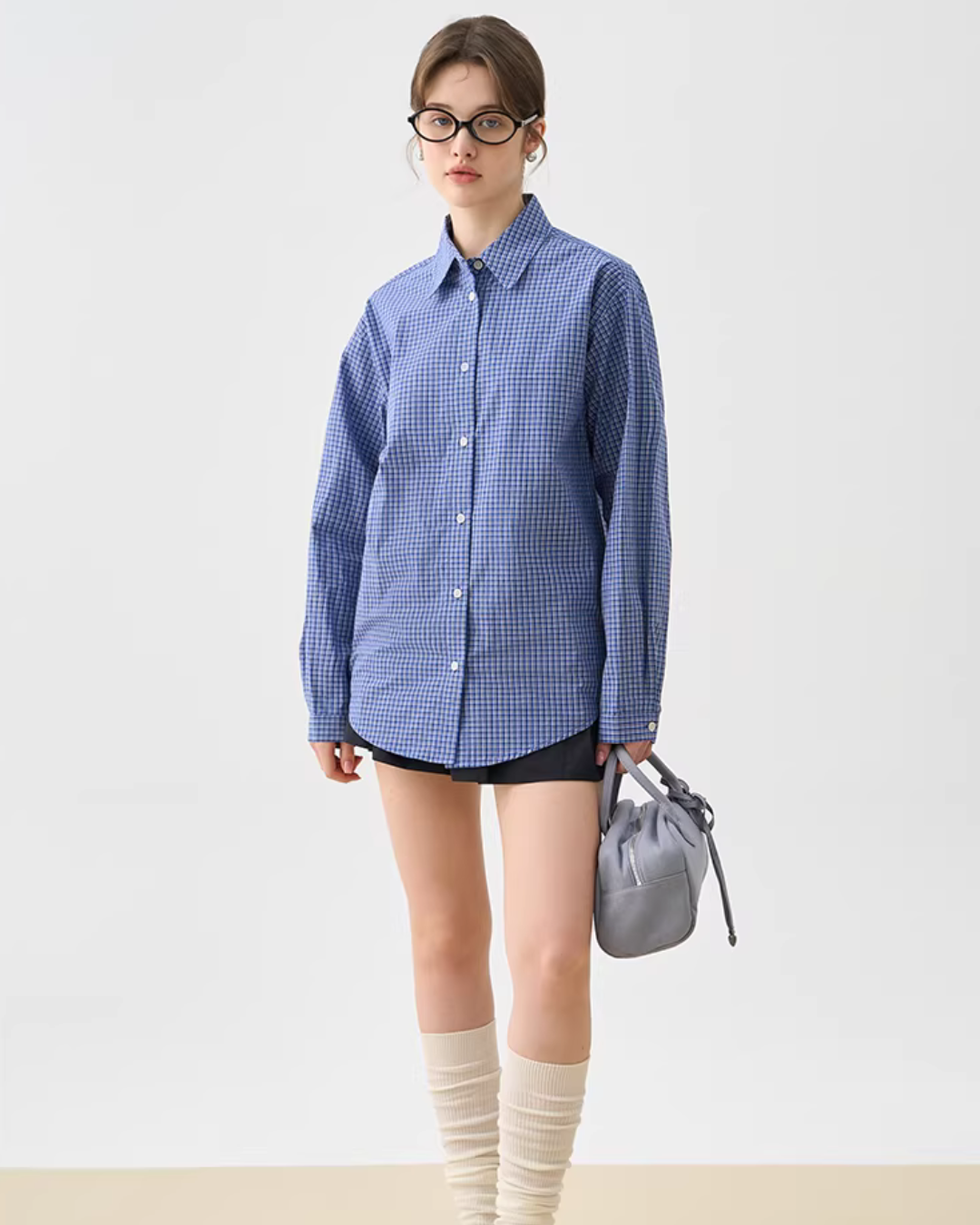 Blue Plaid Shirt JIU0021