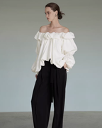 Frilled Off-Shoulder TopUNS0026