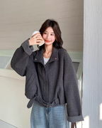 Stand Collar Short Jacket QAZ0060
