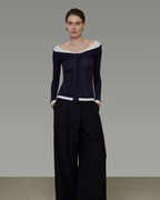 Off-Shoulder Knit Top UNS0025