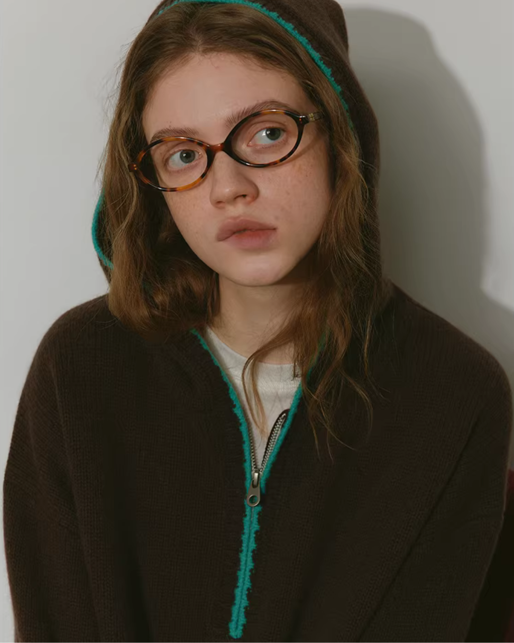 Half-Zip Hooded Knit RLZ0003