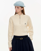 Half-Zip Knit Top MDB0022