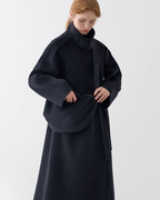 Stand Collar Long Coat JIU0006