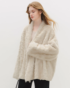 Collarless Fluffy Cardigan BBG0015