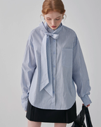 Bow Tie Striped Shirt JIU0016