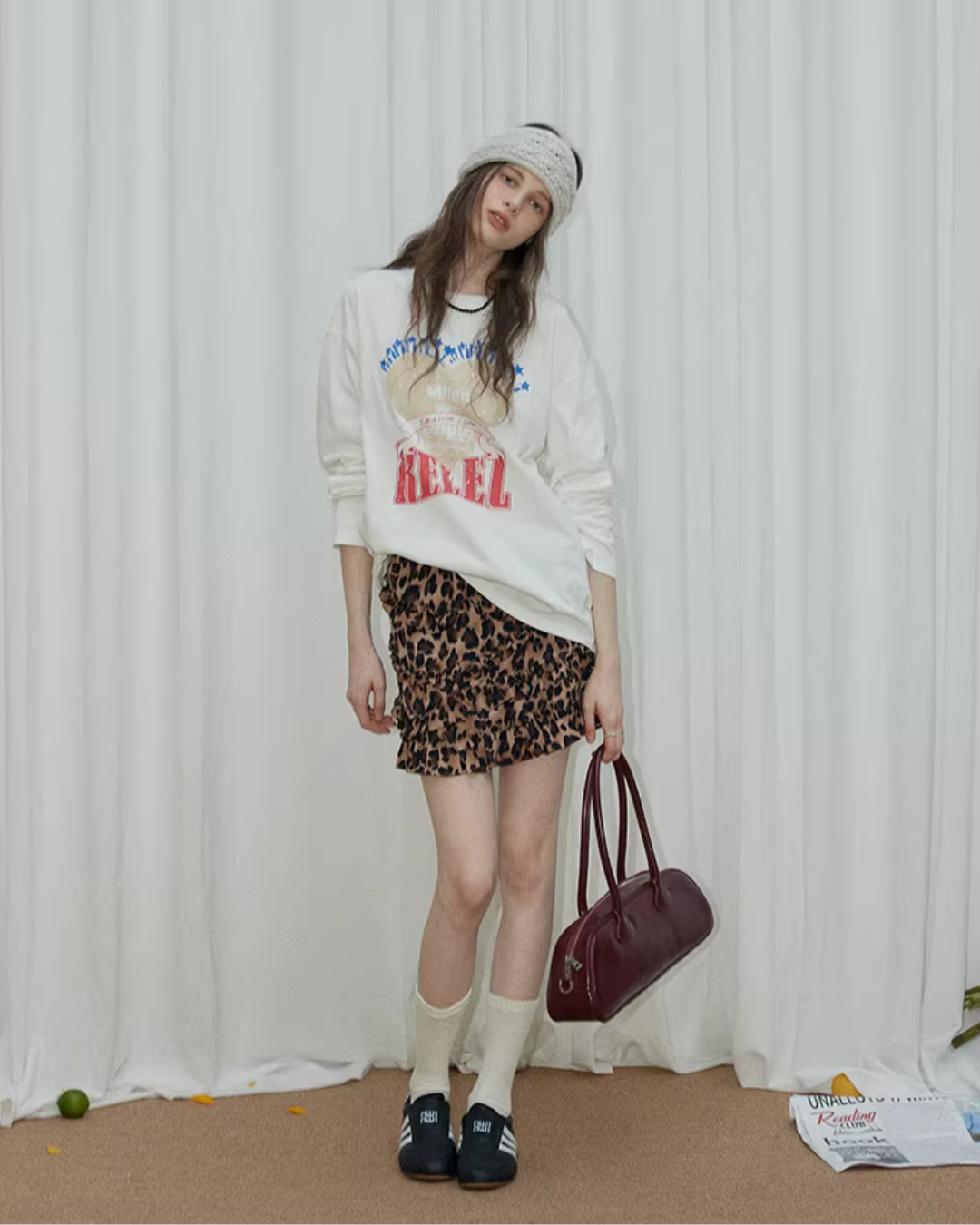 Logo Loose Long-Sleeve T-Shirt RLZ0007