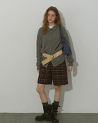 Wool Half-Turtleneck Knit Cardigan RLZ0013