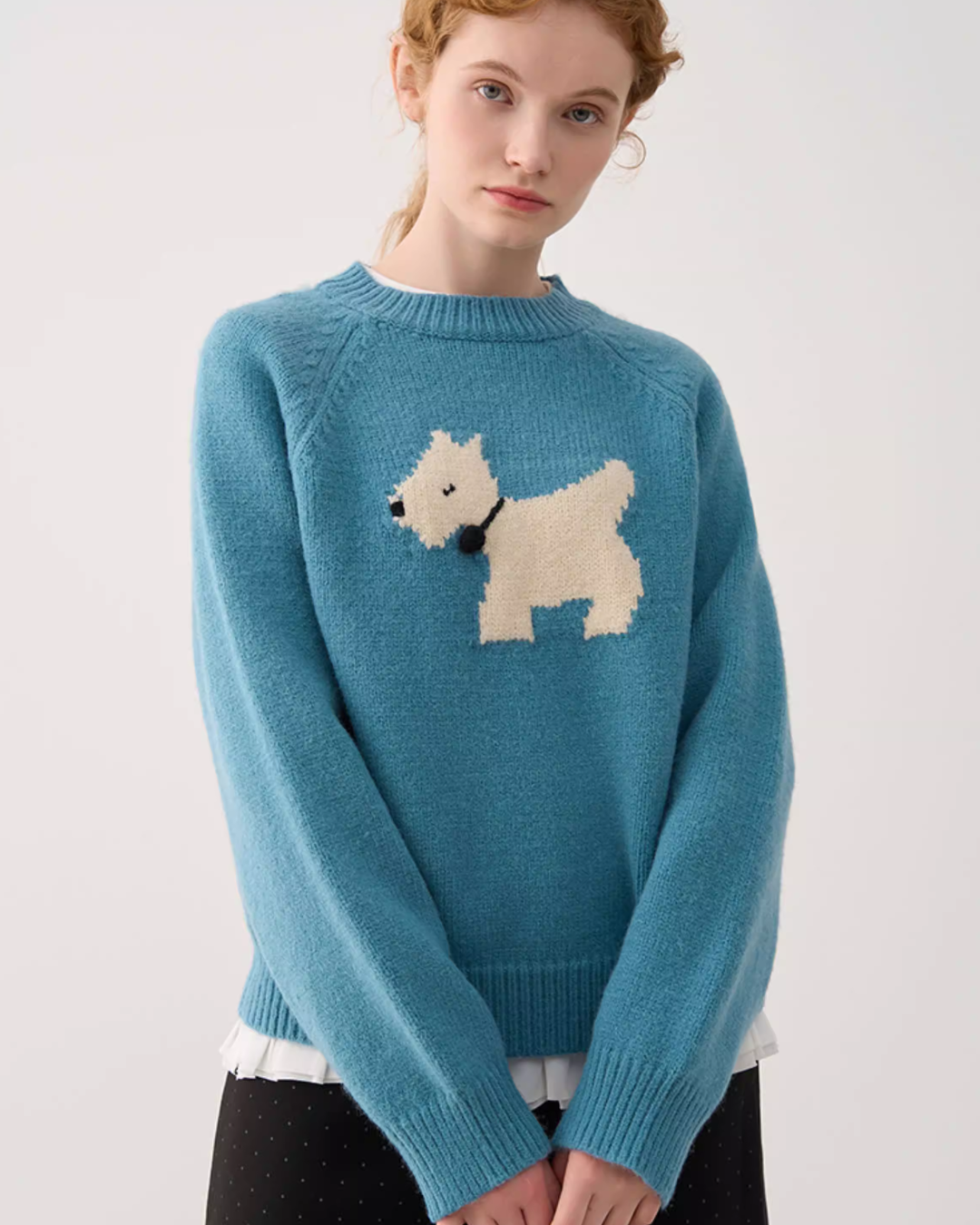 Dock Embroidery Knit TopJIU0024