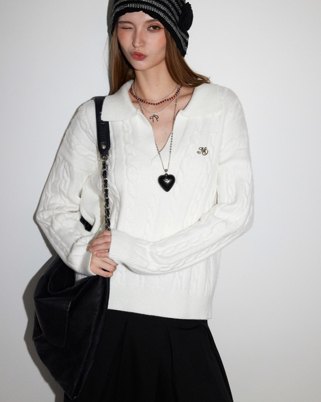 Cable Knit Top MDB0019