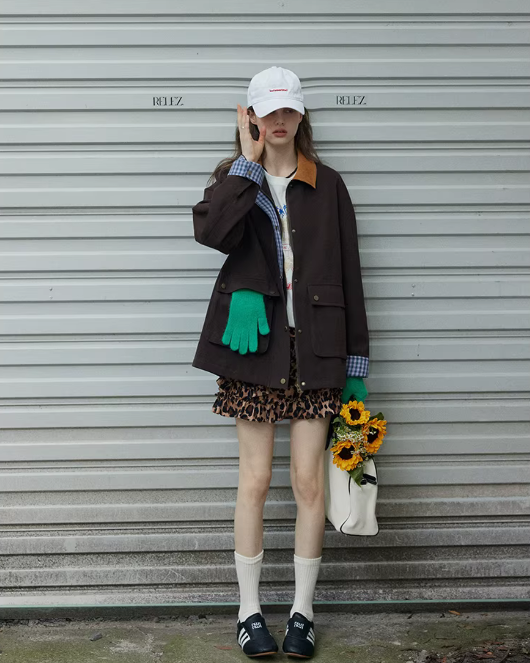 Plaid Patchwork Loose Jacket RLZ0011