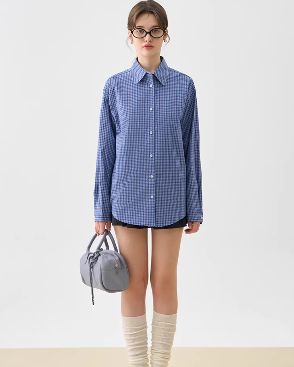 Blue Plaid Shirt JIU0021