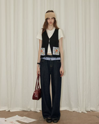 Floral Pocket Knit Vest RLZ0012