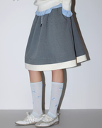 Waist Color-Block Design Skirt MDB0031