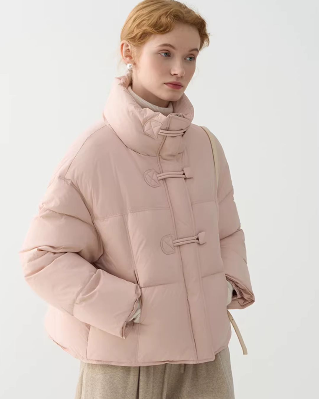 Stand Collar Pastel Down Jacket JIU0022