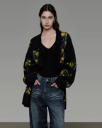 Retro Pattern Knit Cardigan UNS0038