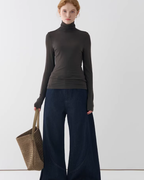 High Neck Long Sleeve Top JIU0040