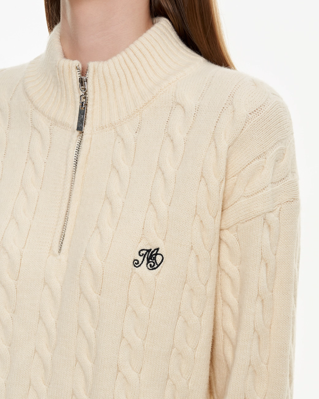 Half-Zip Knit Top MDB0022