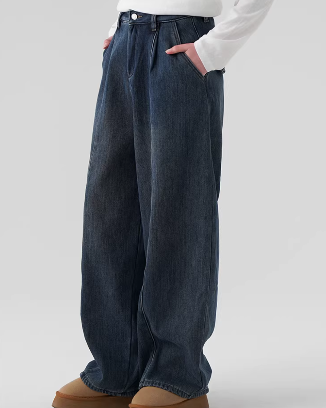 Denim Wide-Leg Pants JIU0032