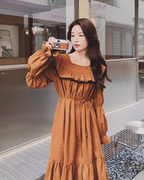 Retro Tiered Design Dress QAZ0057