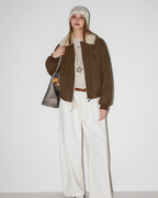 Fur Collar Mouton Blouson MDB0009