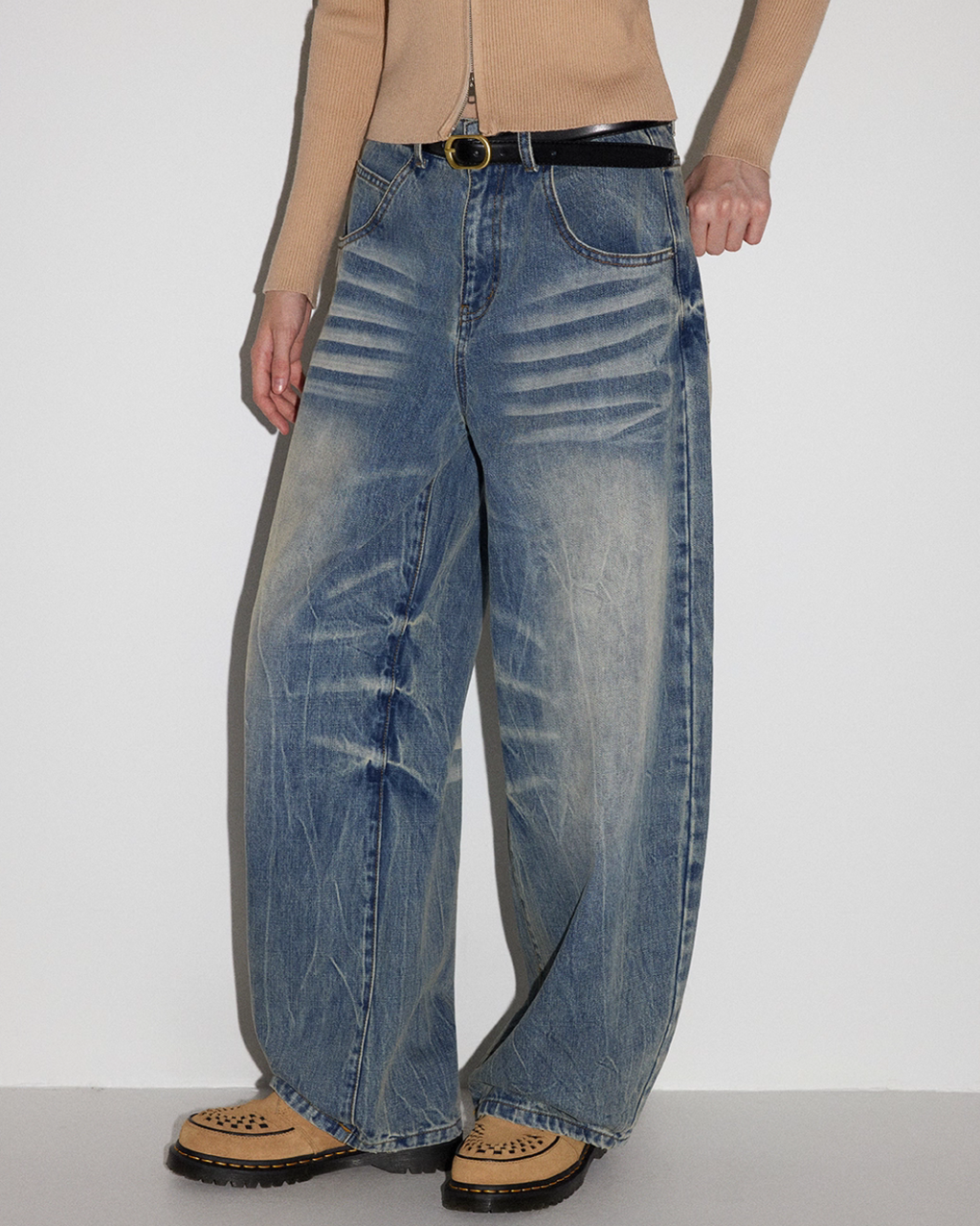 Vintage Curved Denim Pants MDB0007