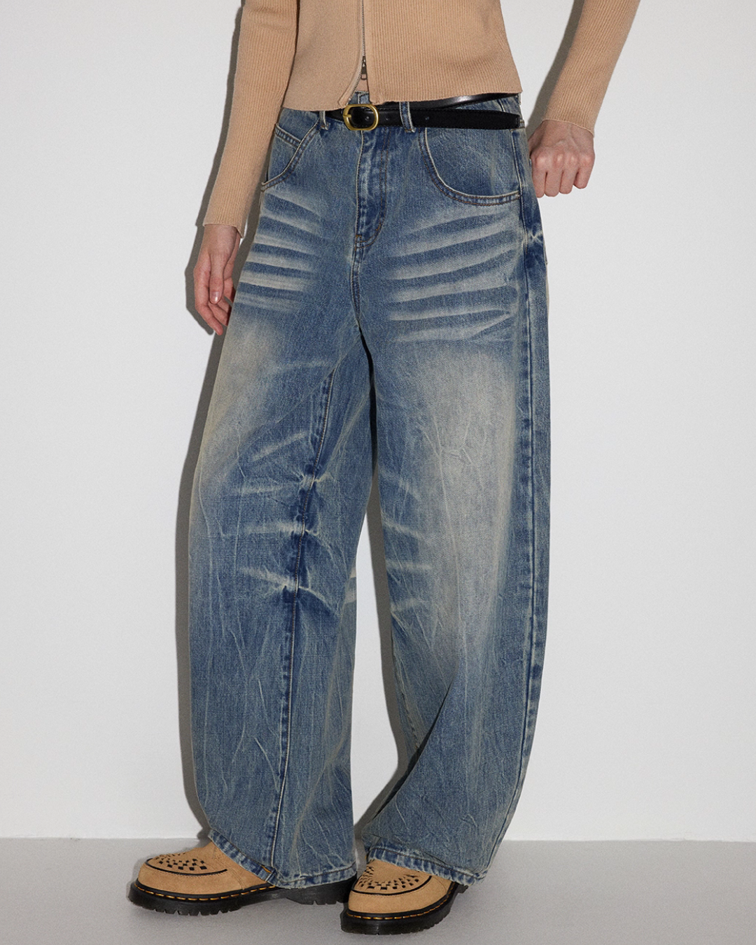 Vintage Curved Denim Pants MDB0007