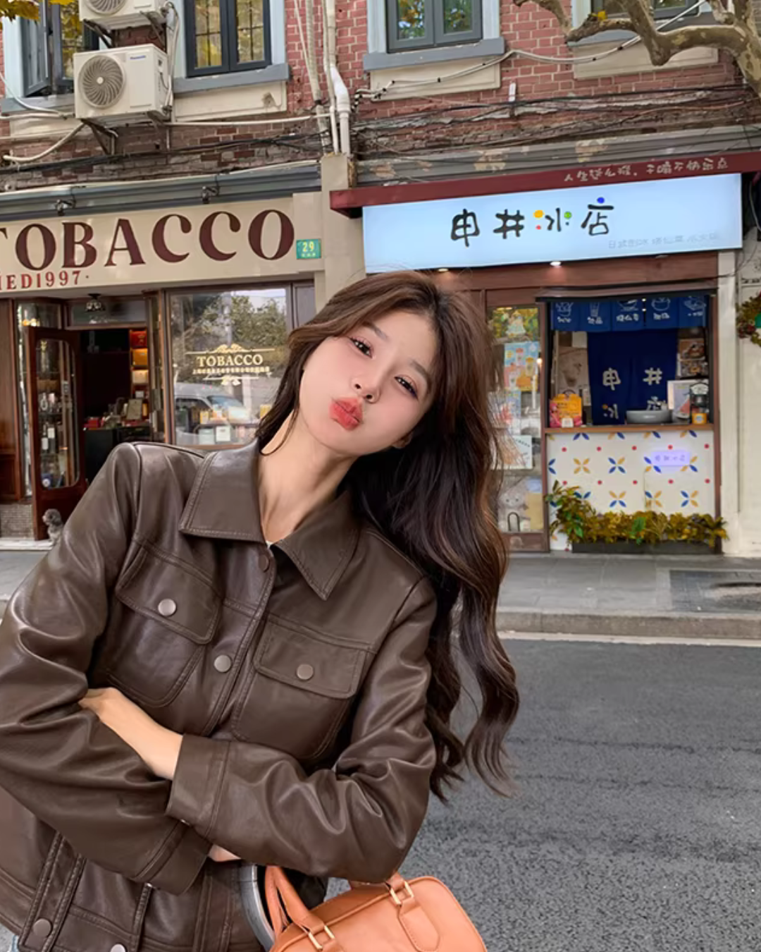 Retro Short Leather Jacket QAZ0039