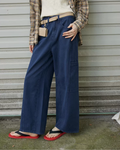 Retro Blue Wide Denim Pants RLZ0009