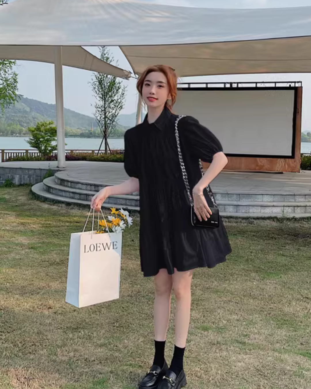 Shirt Flare Dress QAZ0093