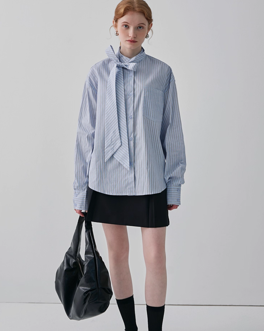 Bow Tie Striped Shirt JIU0016