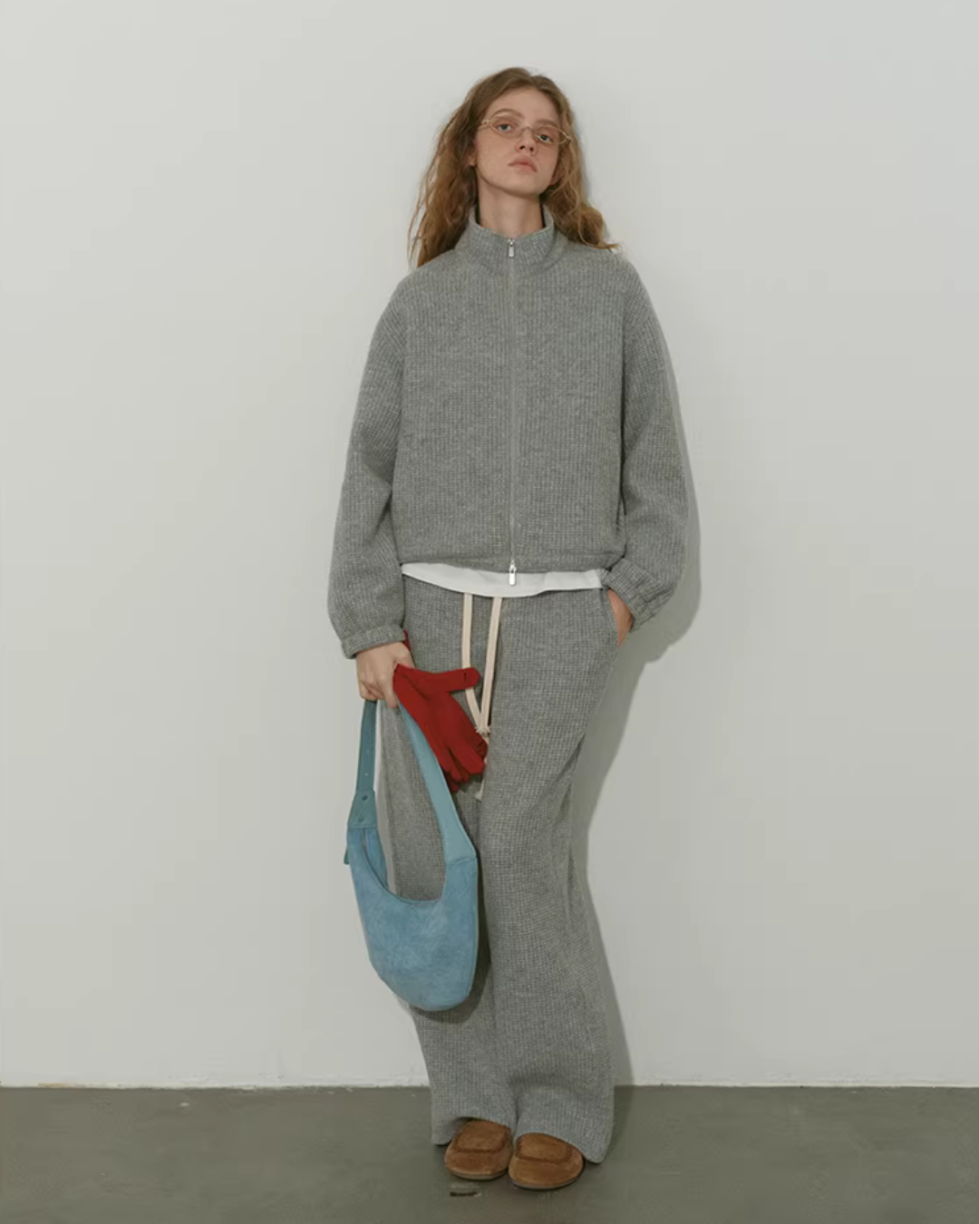 Loose Double-Zip Jacket / Wide Pants RLZ0019