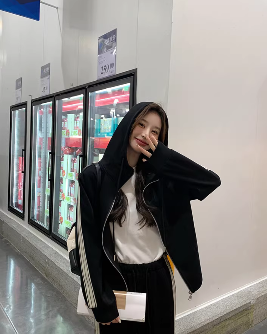 Side Line Zip-Up Hoodie / Long Pants QAZ0035