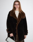 Fur Collar Corduroy Coat MDB0013