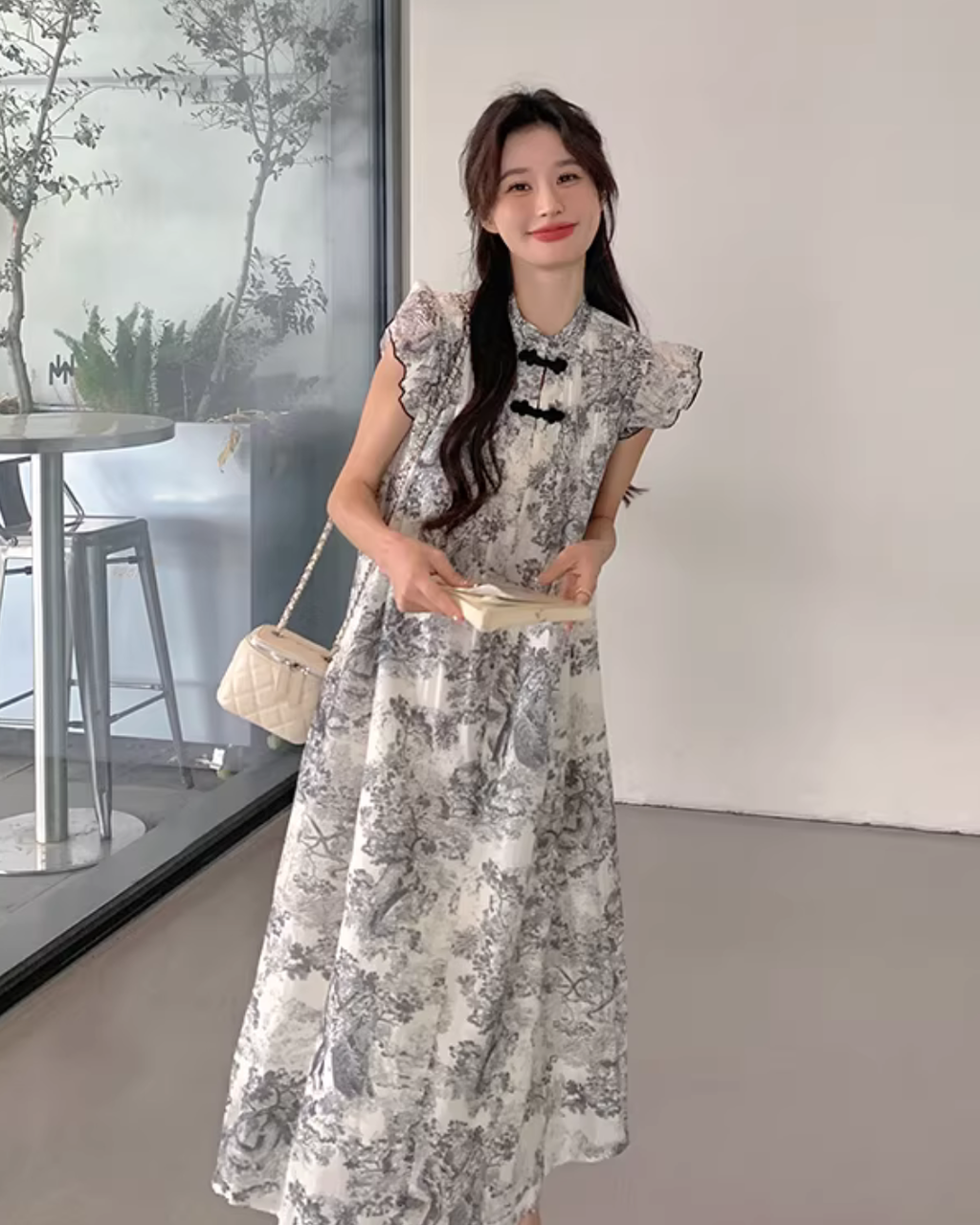 Ink Wash China Dress QAZ0074