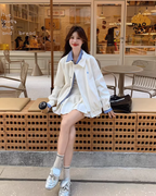 Check Fake Layered Jacket QAZ0070