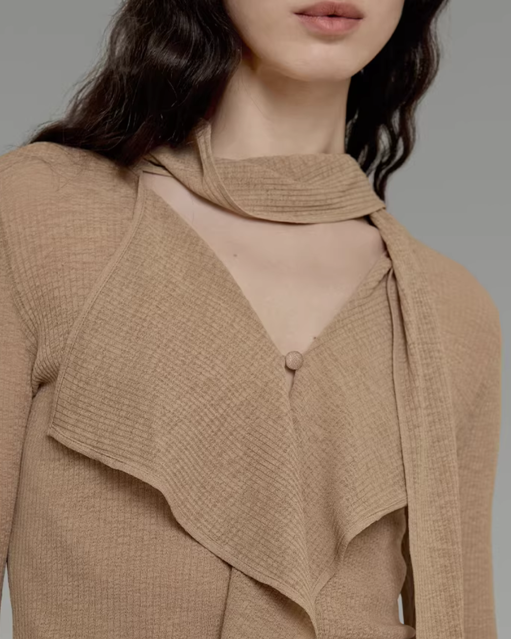 Bow-Tie Flare Sleeve Blouse UNS0006