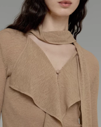 Bow-Tie Flare Sleeve Blouse UNS0006