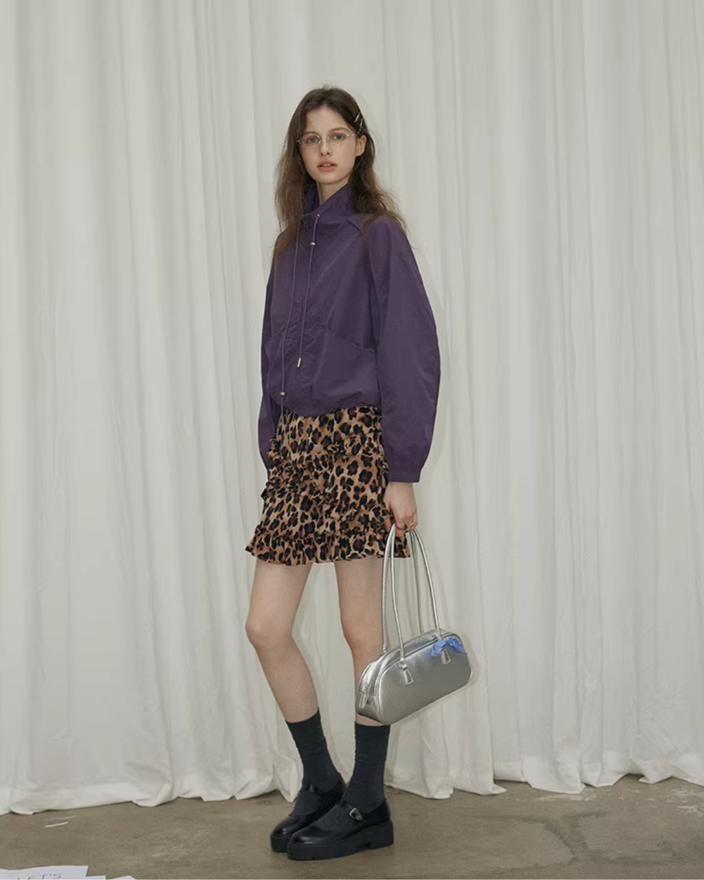 Stand Collar Nylon Jacket RLZ0006