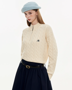 Half-Zip Knit Top MDB0022