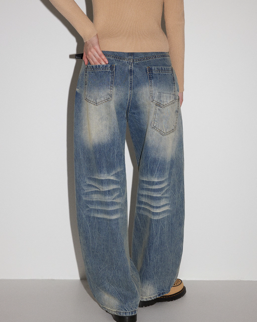 Vintage Curved Denim Pants MDB0007