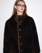 Fur Collar Corduroy Coat MDB0013