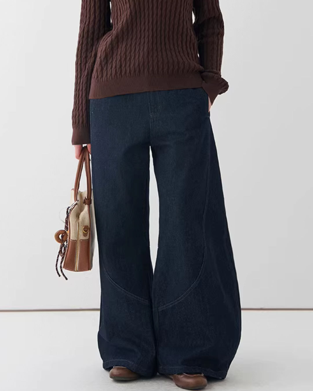 Wide Flare Denim Pants JIU0042