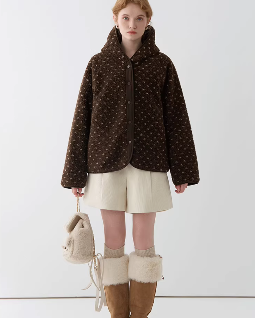 Reversible Fleece Casual Coat JIU0037