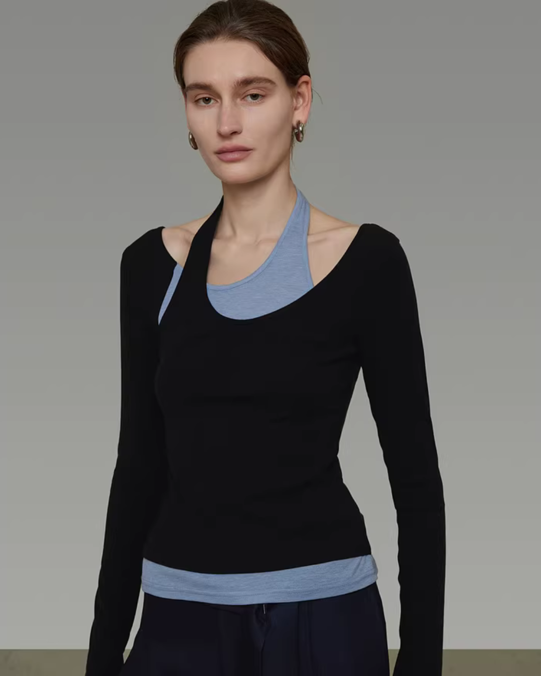 Halter Slim Fit Top UNS0047